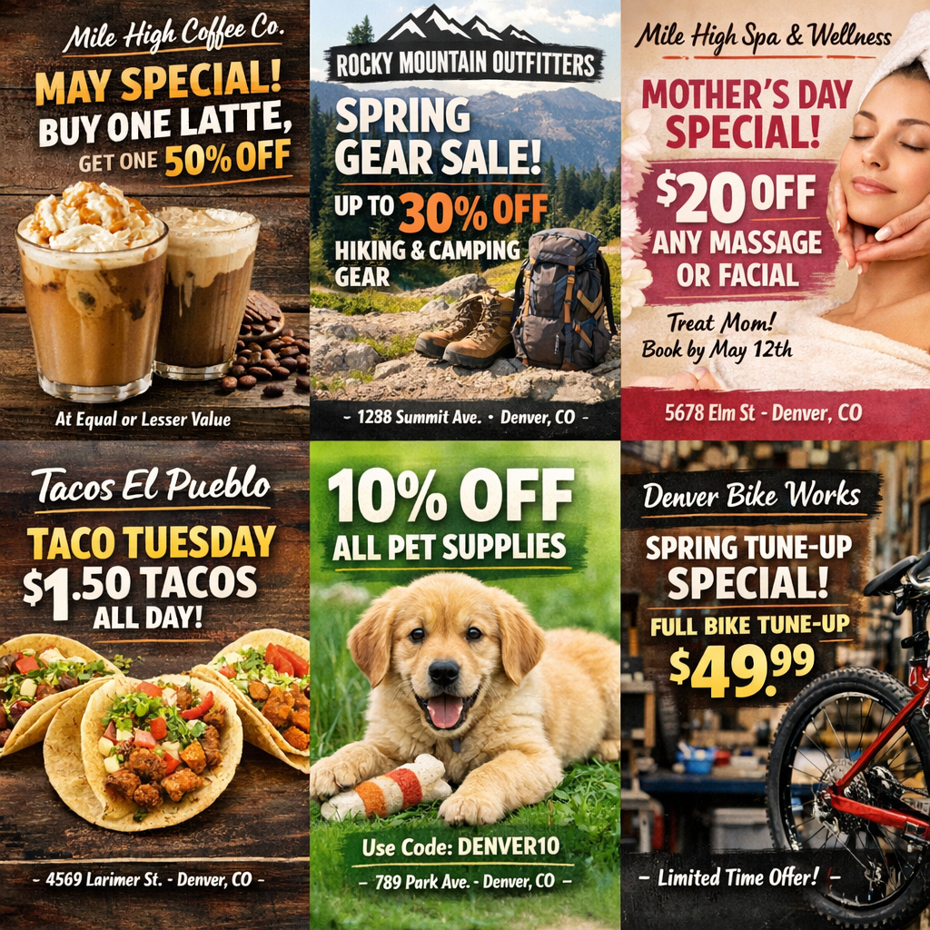 Discover Exclusive Deals from Denver’s Local Businesses